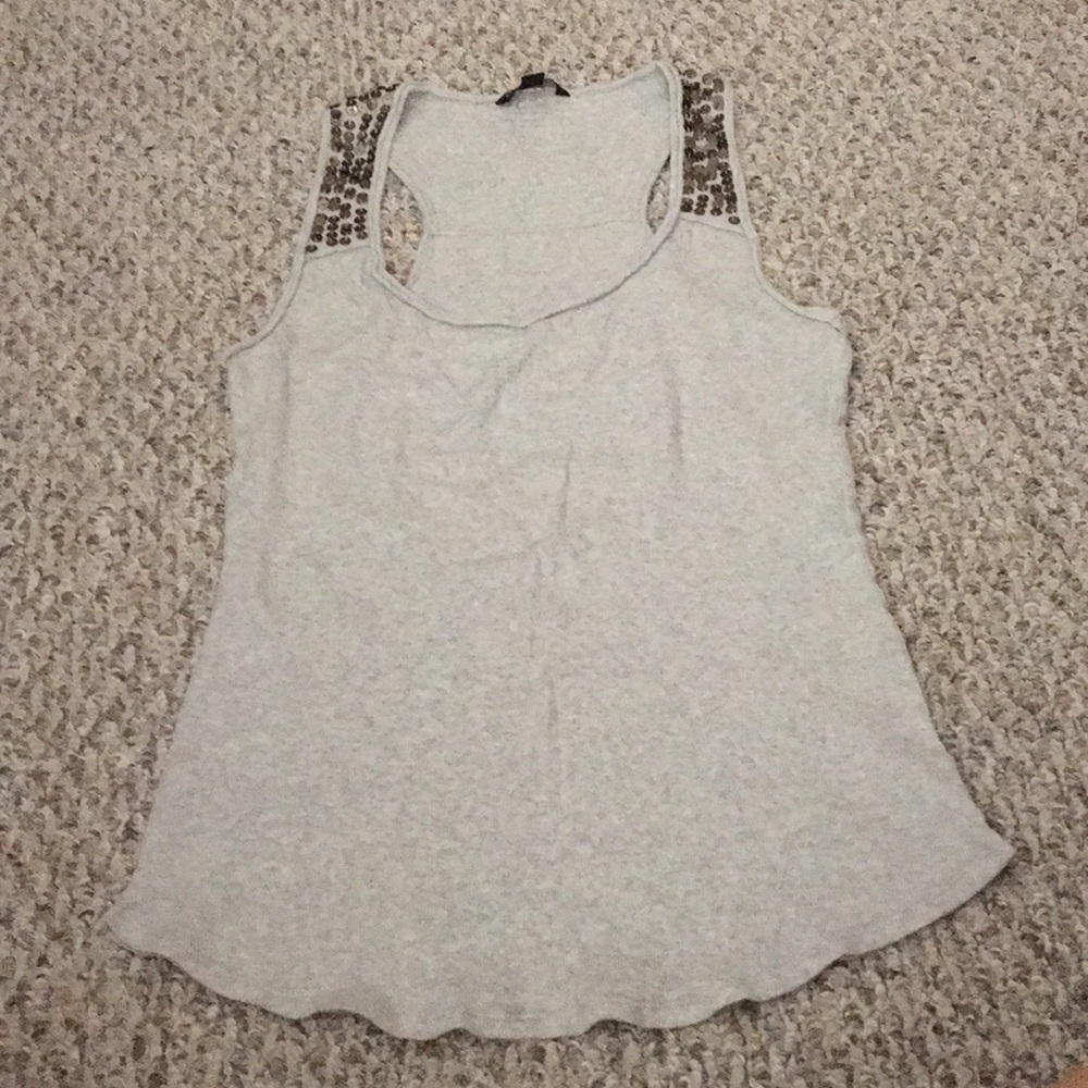 Banana Republic sequined ribbed tank top